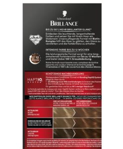 Thuốc nhuộm tóc Brillance Intensiv Color Creme 864 Rehbraun - màu nâu vàng, 1 hộp