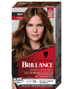 Thuốc nhuộm tóc Brillance Intensiv Color Creme 864 Rehbraun - màu nâu vàng, 1 hộp