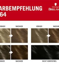 Thuốc nhuộm tóc Brillance Intensiv Color Creme 864 Rehbraun - màu nâu vàng, 1 hộp