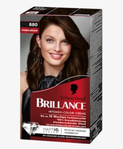 Thuốc nhuộm tóc Brillance Intensiv Color Creme 880 Dunkelbraun - màu nâu đen, 1 hộp