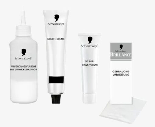 Thuốc nhuộm tóc Brillance Intensiv Color Creme 880 Dunkelbraun - màu nâu đen, 1 hộp
