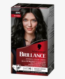 Thuốc nhuộm tóc Brillance Intensiv Color Creme 890 Schwarz - màu đen, 1 hộp