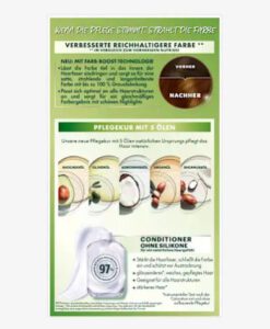 Thuốc nhuộm tóc Garnier Nutrisse 43 Capuccino Goldbraun - màu nâu vàng cà phê sữa, 1 bộ