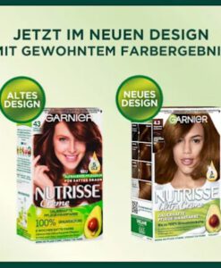 Thuốc nhuộm tóc Garnier Nutrisse 43 Capuccino Goldbraun - màu nâu vàng cà phê sữa, 1 bộ