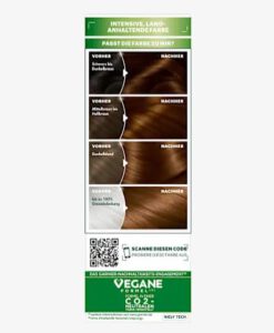 Thuốc nhuộm tóc Garnier Nutrisse 43 Capuccino Goldbraun - màu nâu vàng cà phê sữa, 1 bộ