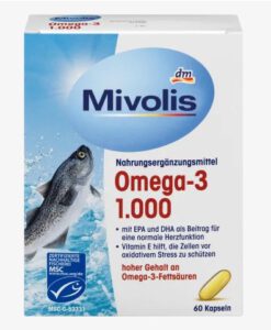 Viên nang dầu cá Mivolis Omega-3 1000 mg, 60 viên