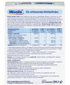 Viên nang dầu cá Mivolis Omega-3 1000 mg, 60 viên