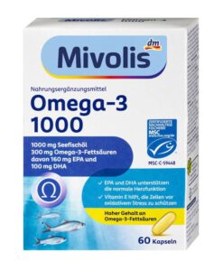 Viên nang dầu cá Mivolis Omega-3 1000 mg, 60 viên