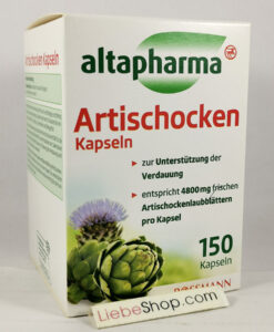 Viên uống bổ gan mật altapharma Artischocken Kapseln, mát gan, thải độc, 150 viên