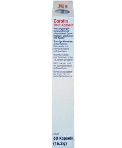 Viên uống chống nắng Mivolis Carotin Haut-Kapseln, 60 viên