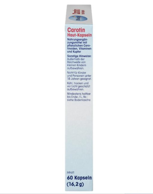 Viên uống chống nắng Mivolis Carotin Haut-Kapseln, 60 viên