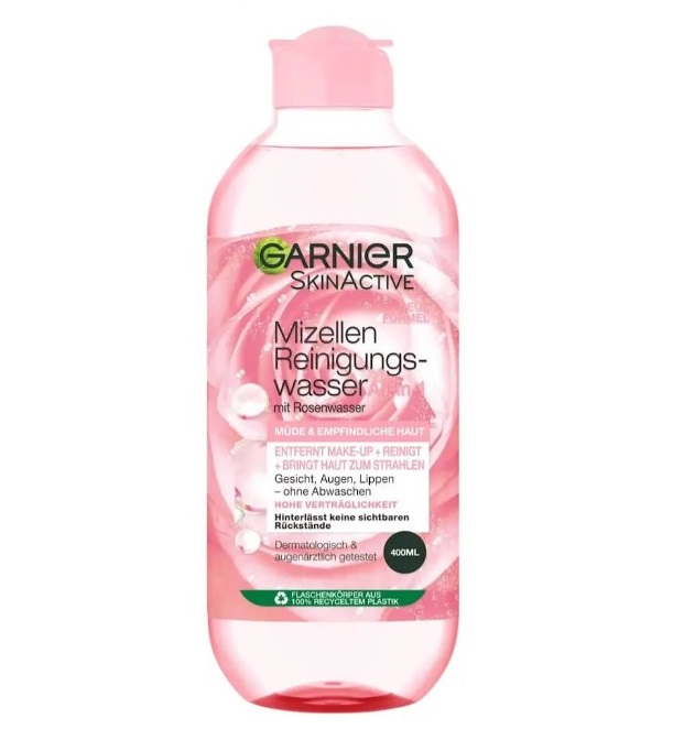 Nước tẩy trang Garnier Mizellen mit Rosenwasser chiết xuất hoa hồng, 400 ml