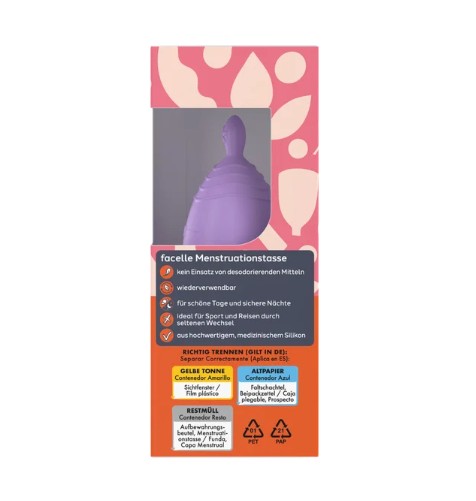 Cốc nguyệt san facelle Menstruationstasse size S, 1 chiếc Cốc nguyệt san facelle Menstruationstasse size S, 1 chiếc