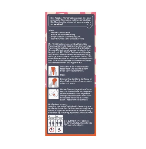 Cốc nguyệt san facelle Menstruationstasse size S, 1 chiếc Cốc nguyệt san facelle Menstruationstasse size S, 1 chiếc
