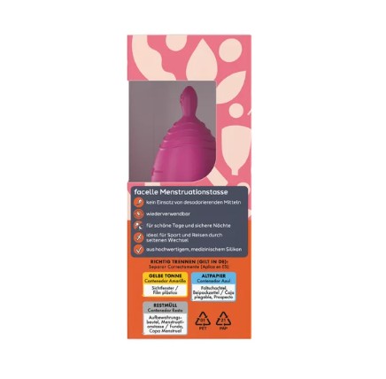 Cốc nguyệt san facelle Menstruationstasse size S, 1 chiếc Cốc nguyệt san facelle Menstruationstasse size S, 1 chiếc