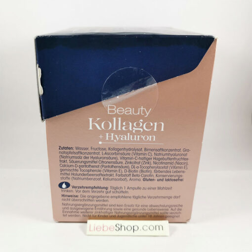 Collagen thủy phân Mivolis Beauty Kollagen + Hyaluron làm đẹp da, 20x25ml