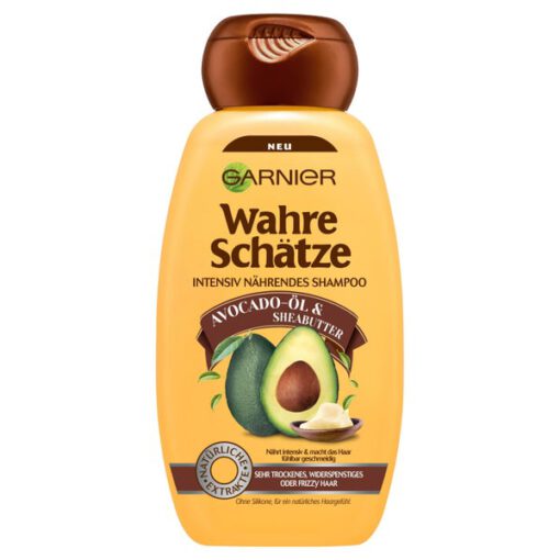 Dầu gội GARNIER Wahre Schätze Avocado-Öl & Sheabutter cho tóc rất khô và hư tổn, 250ml