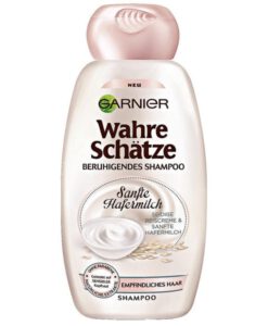 Dầu gội GARNIER Wahre Schätze Beruhigendes yến mạch cho tóc và da đầu nhạy cảm, 250ml