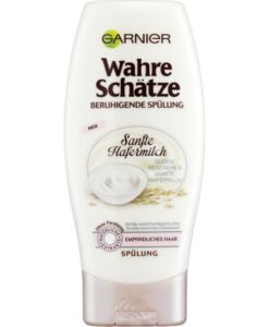 Dầu xả GARNIER Wahre Schätze Beruhigendes yến mạch cho tóc và da đầu nhạy cảm, 200ml