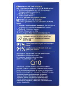 Kem dưỡng da NIVEA MEN Anti-Age Hyaluron chống lão hóa, giảm nhăn, 50ml