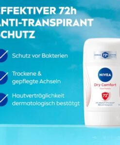 Sáp khử mùi NIVEA Dry Comfort Anti-Transpirant, 50ml