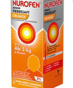 Siro hạ sốt Nurofen Junior Fiebersaft Orange 2% cho trẻ sơ sinh từ 6 tháng tuổi (vị cam), 100ml