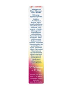 Viên sắt Doppelherz Eisen + C + Histidin + Folsäure, 30 viên