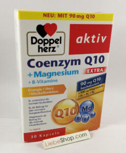 Viên uống bổ tim mạch Doppelherz Coenzym Q10 Extra + Magnesium + B-Vitamine, 30 viên