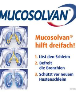 Siro ho Mucosolvan Kindersaft 30 mg/5 ml trị ho long đờm, 100ml