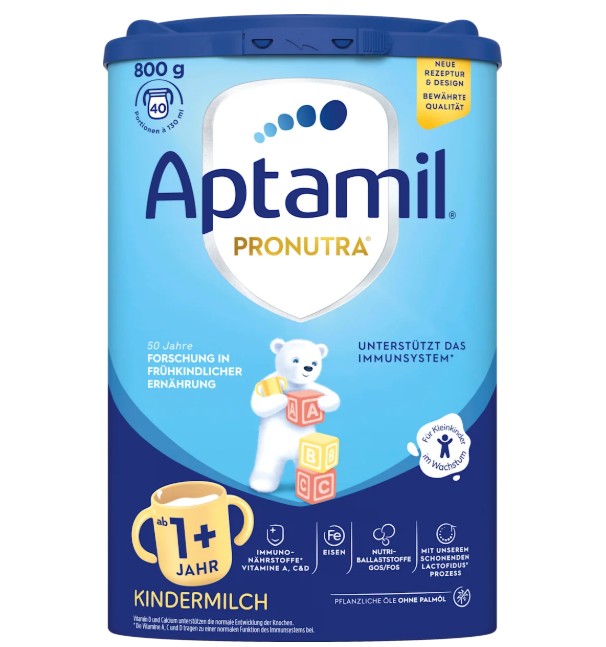 Sữa Aptamil Kindermilch 1+ cho bé từ 1 tuổi, 800g