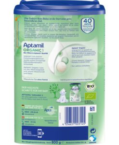 Sữa Aptamil Organic số 1 Bio Anfangsmilch cho bé từ 0-6 tháng tuổi, 800g