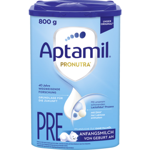 Sữa Aptamil PRE Anfangsmilch cho bé từ 0-6 tháng tuổi, 800g