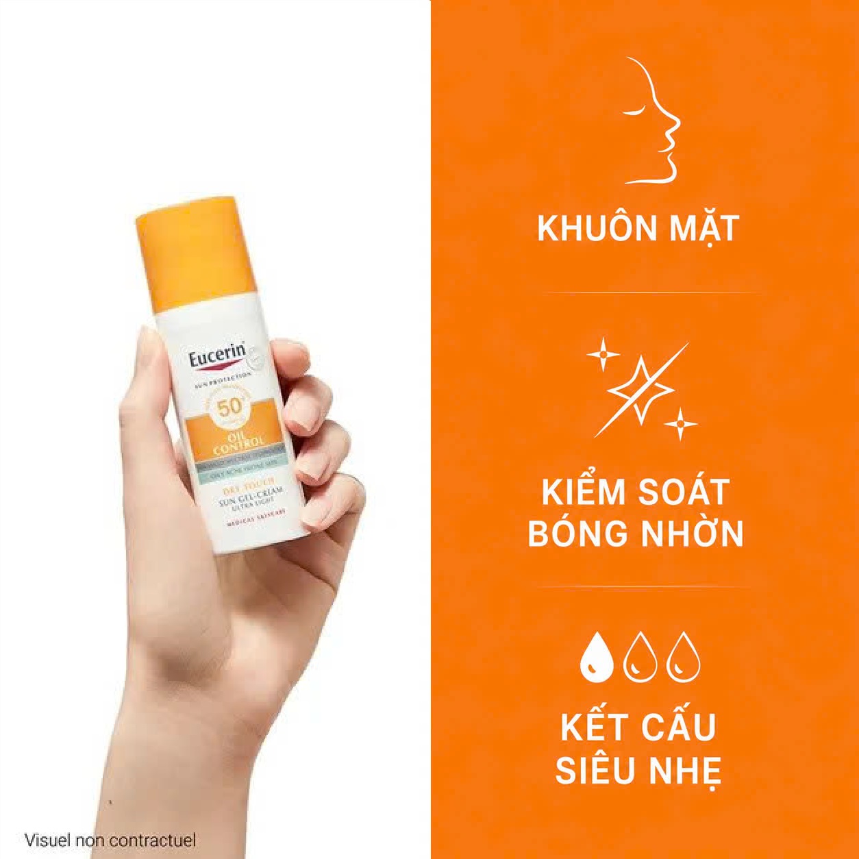 Kem chống nắng Eucerin Oil Control Face Sun Gel-Creme LSF50+ kiểm soát dầu, 50ml Kem chống nắng Eucerin Oil Control Face Sun Gel-Creme LSF50+ kiểm soát dầu, 50ml