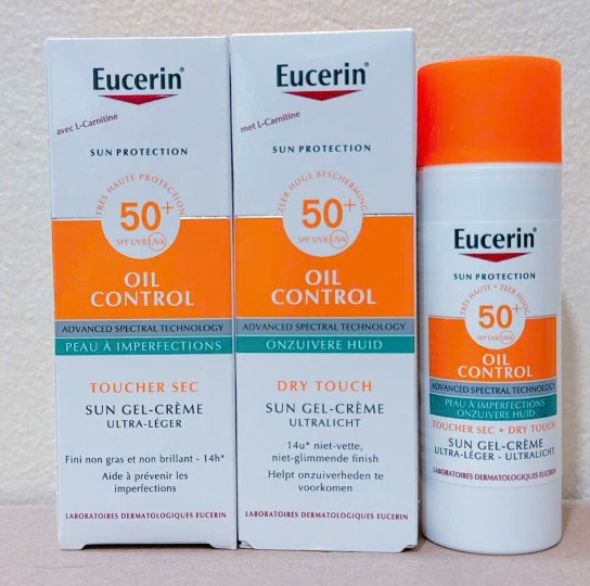 Kem chống nắng Eucerin Oil Control Face Sun Gel-Creme LSF50+ kiểm soát dầu, 50ml