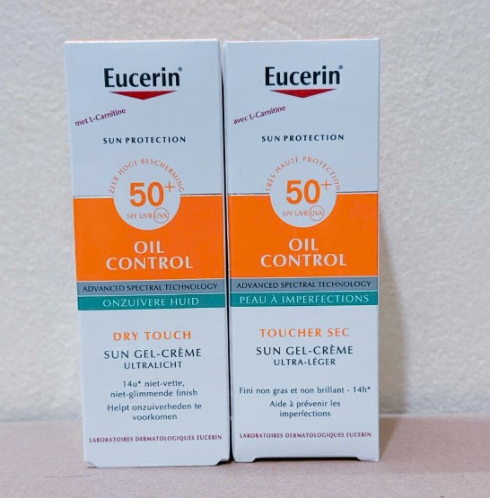 Kem chống nắng Eucerin Oil Control Face Sun Gel-Creme LSF50+ kiểm soát dầu, 50ml Kem chống nắng Eucerin Oil Control Face Sun Gel-Creme LSF50+ kiểm soát dầu, 50ml