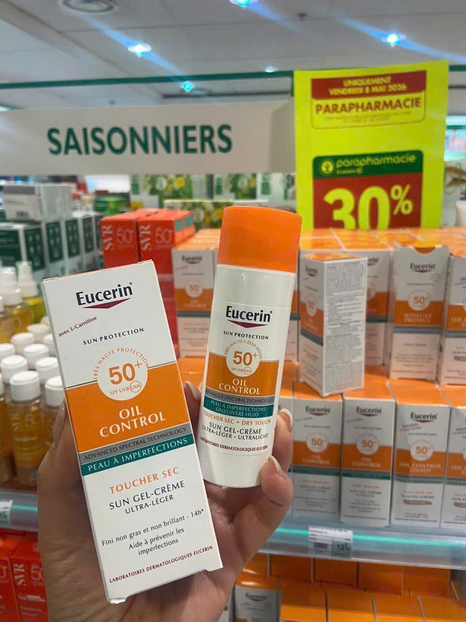 Kem chống nắng Eucerin Oil Control Face Sun Gel-Creme LSF50+ kiểm soát dầu, 50ml Kem chống nắng Eucerin Oil Control Face Sun Gel-Creme LSF50+ kiểm soát dầu, 50ml