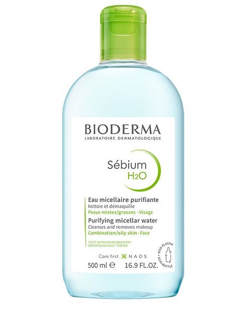 Nước tẩy trang Bioderma Sebium H2O cho da hỗn hợp và da dầu, 500ml