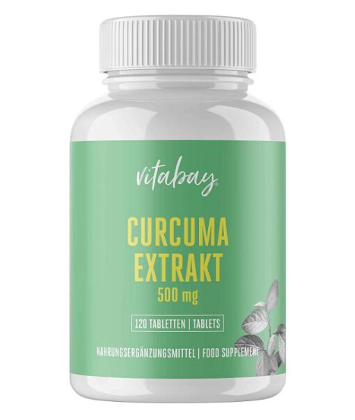 Viên tinh bột nghệ Vitabay Curcumin mit Bioperin 500 mg, 120 viên