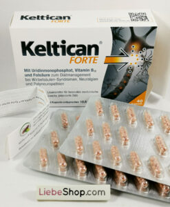Viên uống Keltican forte hỗ trợ điều trị thoái hóa cột sống, đau dây thần kinh, 40 viên