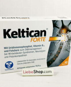 Viên uống Keltican forte hỗ trợ điều trị thoái hóa cột sống, đau dây thần kinh, 40 viên