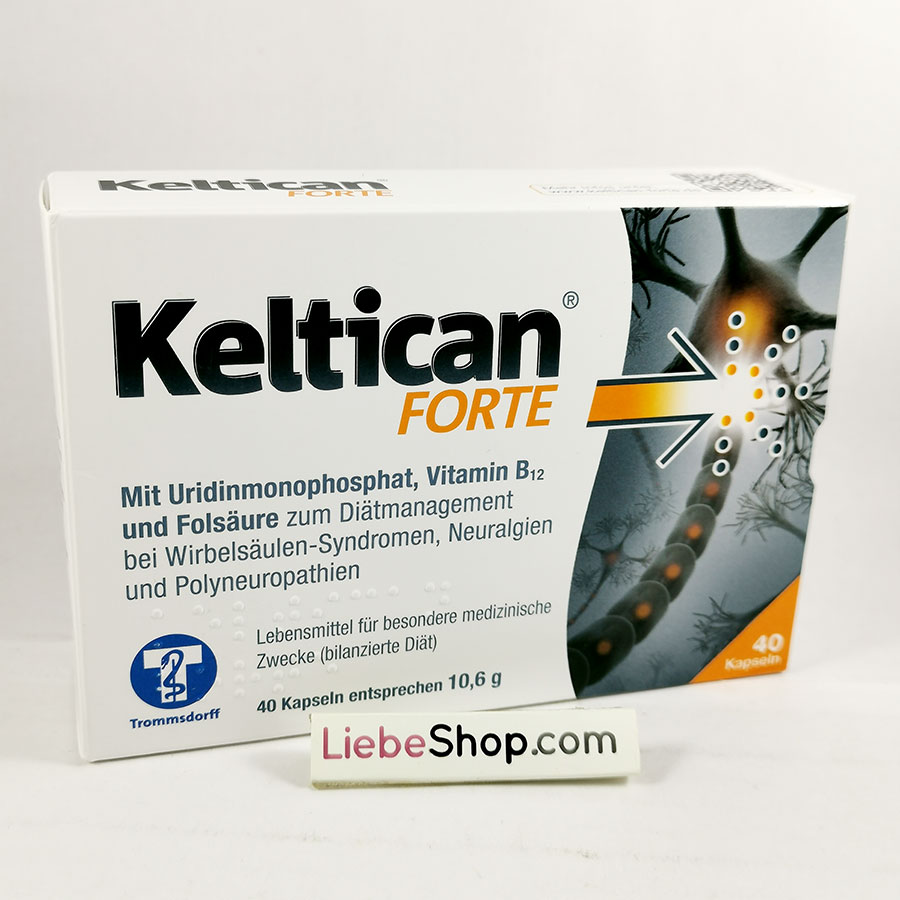 Viên uống Keltican forte hỗ trợ điều trị thoái hóa cột sống, đau dây thần kinh, 40 viên