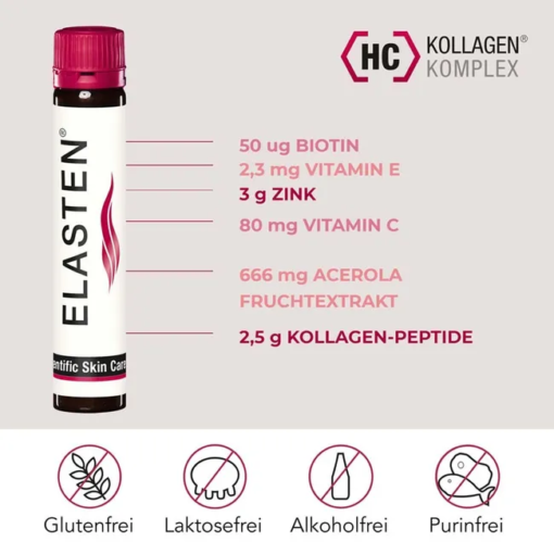 Collagen ELASTEN dạng nước, làm đẹp và trẻ hóa làn da, 28x25ml