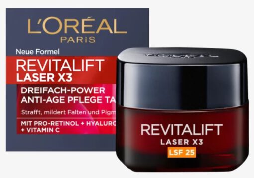 Kem dưỡng da ban ngày Loreal Revitalift Laser X3 Tag LSF25, 50ml