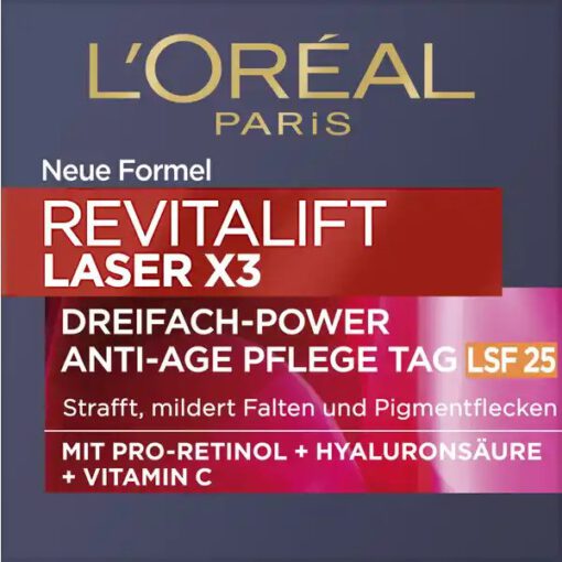 Kem dưỡng da ban ngày Loreal Revitalift Laser X3 Tag LSF25, 50ml