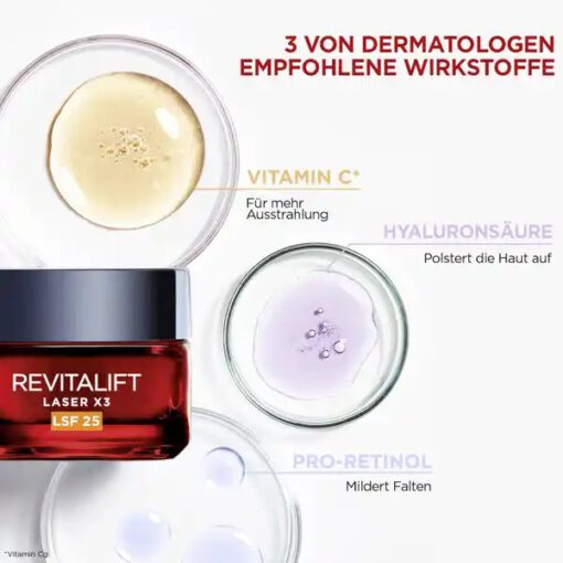 Kem dưỡng da ban ngày Loreal Revitalift Laser X3 Tag LSF25, 50ml