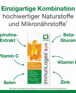 Siro ImmunLoges Saft tăng đề kháng, hỗ trợ hệ miễn dịch, 150ml