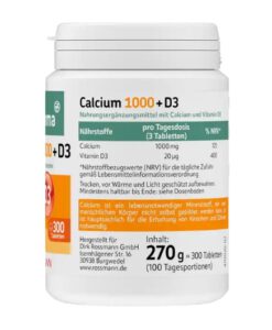 Viên uống bổ sung canxi altapharma Calcium 1000 + vitamin D3, 300 viên