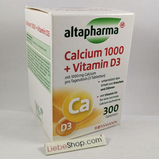 Viên uống bổ sung canxi altapharma Calcium 1000 + vitamin D3, 300 viên