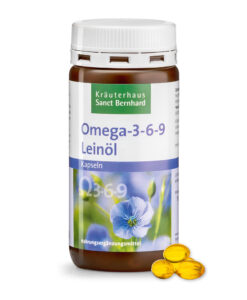Viên uống Sanct Bernhard Omega 3-6-9 Leinöl-Kapseln chiết xuất dầu hạt lanh, 180 viên