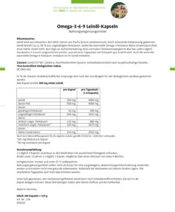 Viên uống Sanct Bernhard Omega 3-6-9 Leinöl-Kapseln chiết xuất dầu hạt lanh, 180 viên